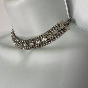 Vintage rhinestone crystal choker